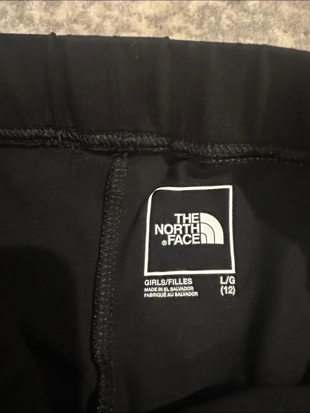 THE NORTH FACE KIDS LEGGINGS SIZE 12 BLACK AND WHITE - Picture 3 of 8